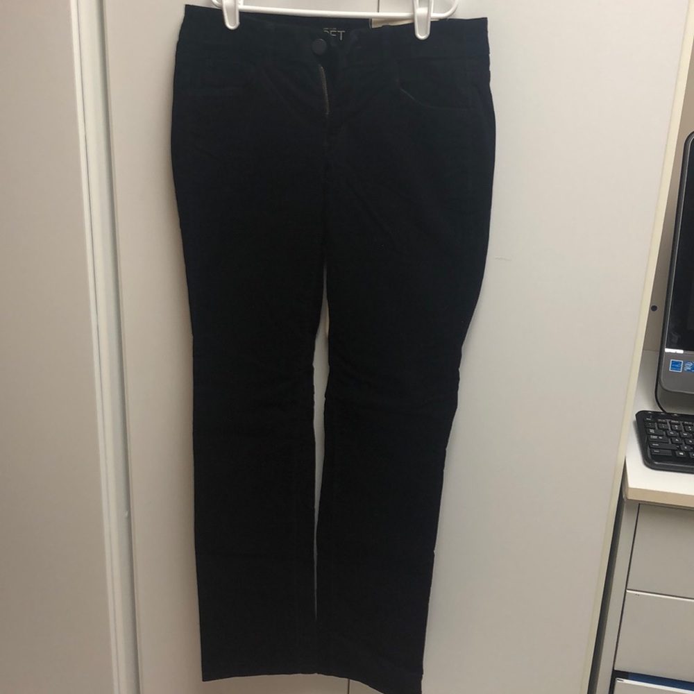 NWT LOFT MODERN STRAIGHT VELVET JEANS
